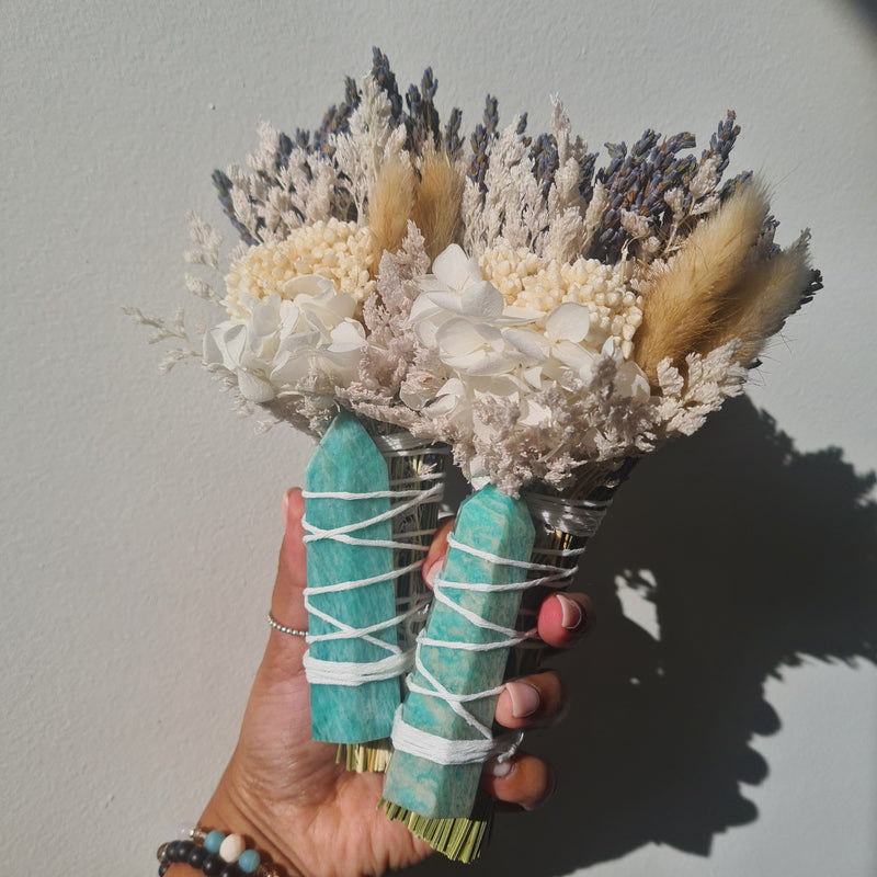 'Manifestation' ~ Amazonite Flower Wand