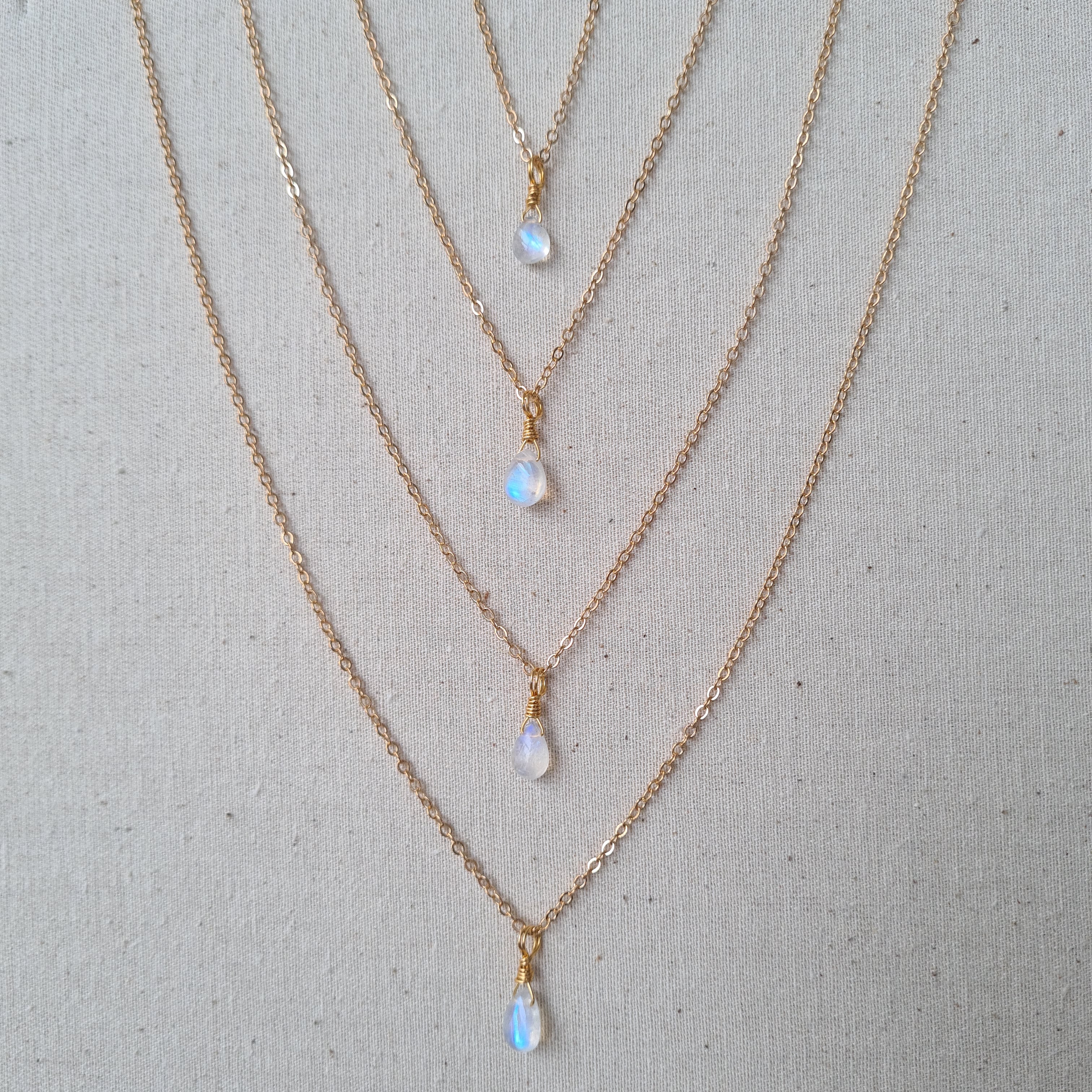 Moonstone Necklace ~ Deep Healing & Growth (Gold)