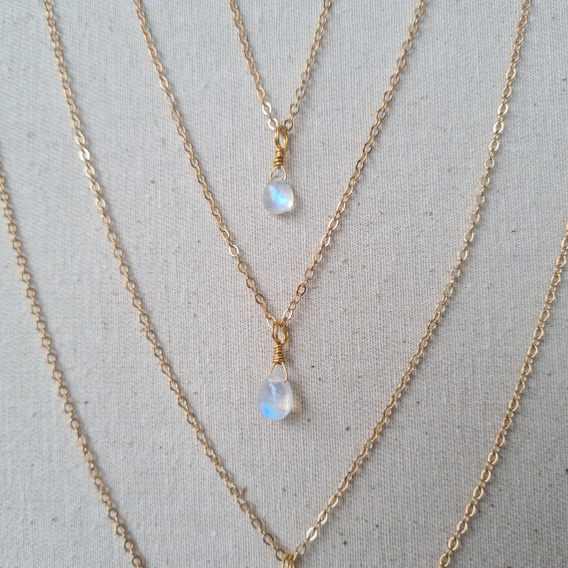 Moonstone Necklace ~ Deep Healing & Growth (Gold)