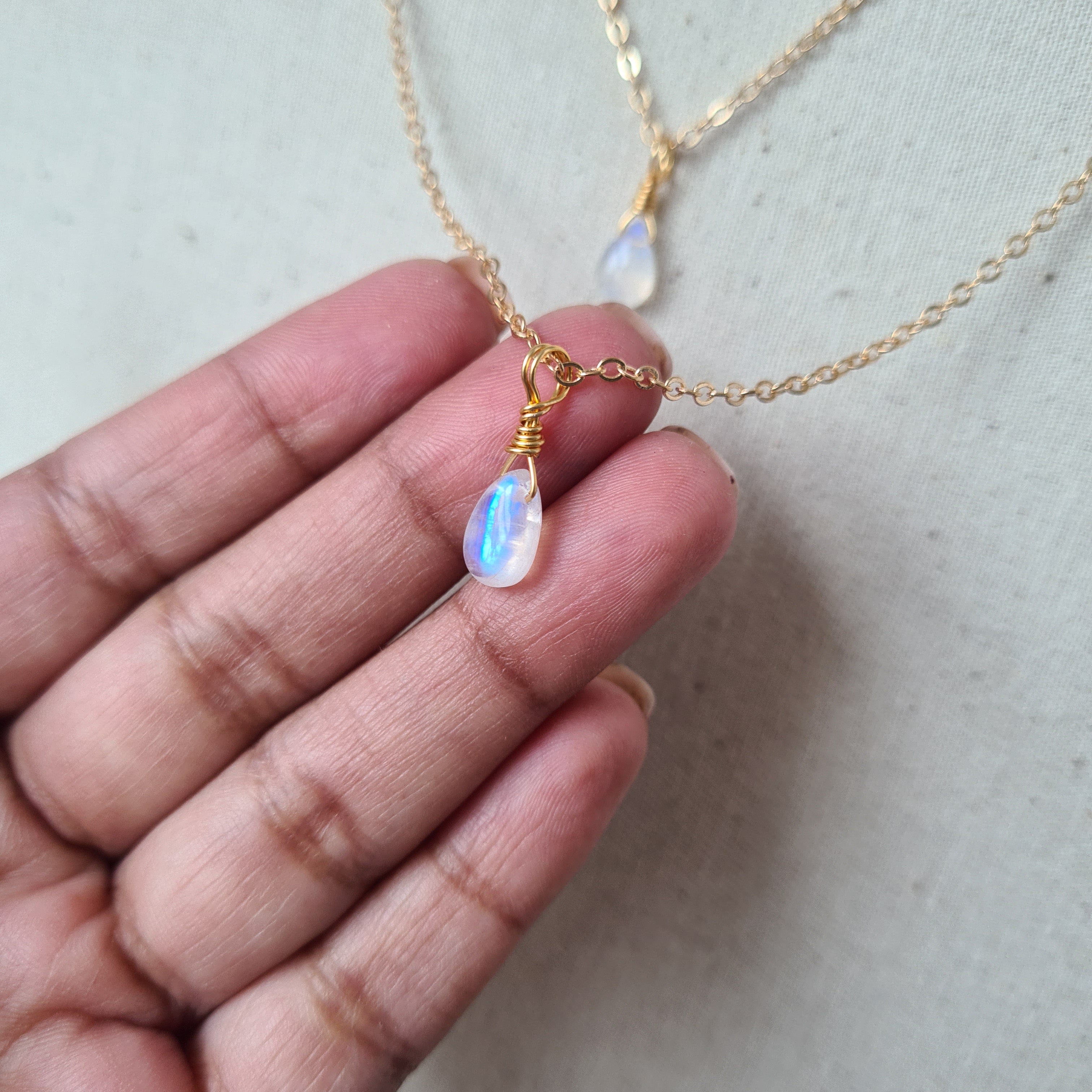 Moonstone Necklace ~ Deep Healing & Growth (Gold)