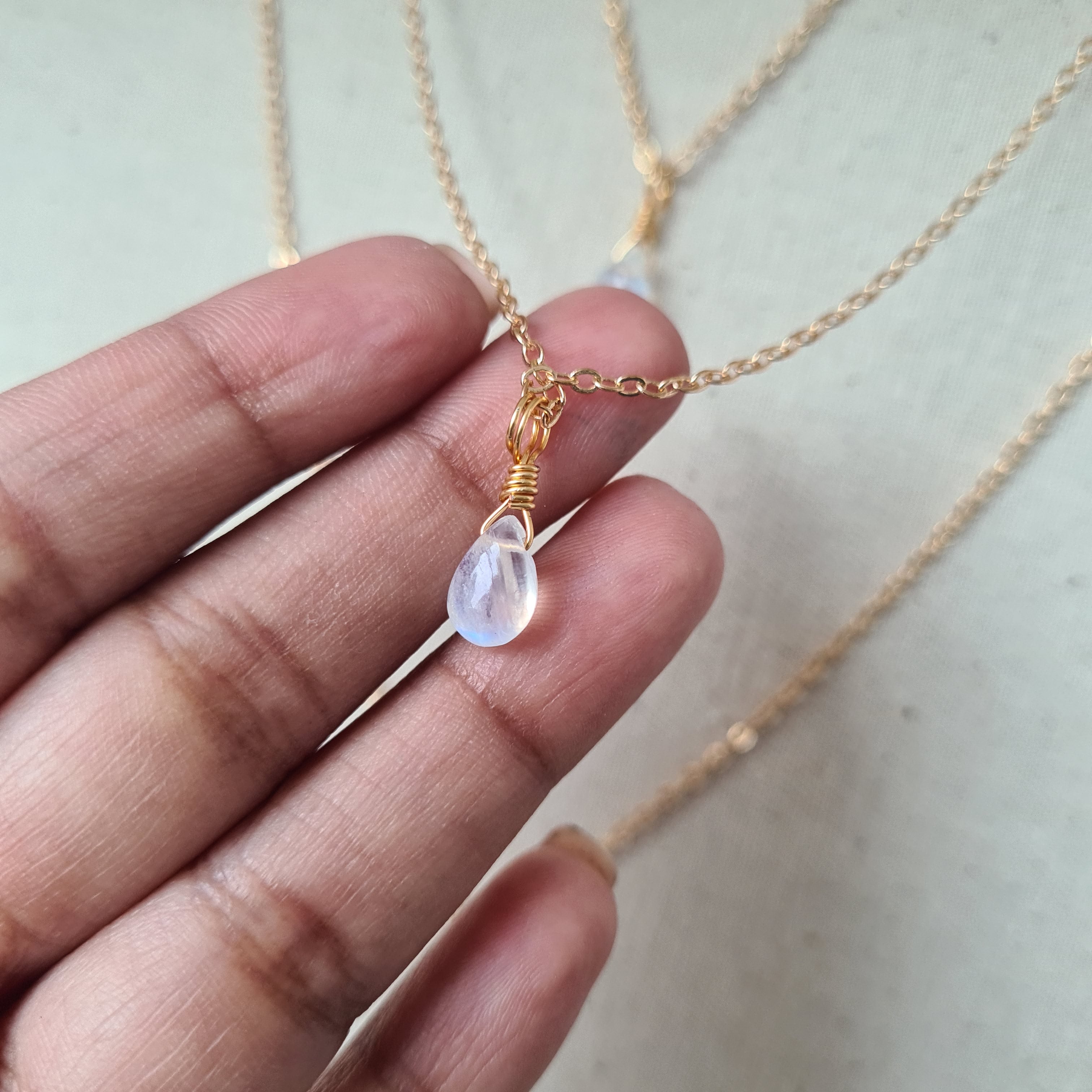 Moonstone Necklace ~ Deep Healing & Growth (Gold)