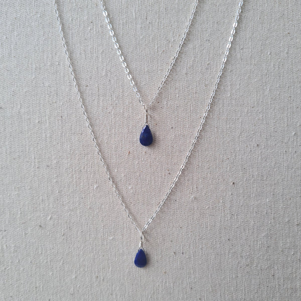 Lapis Lazuli Necklace ~ Peace & Self acceptance (Silver)