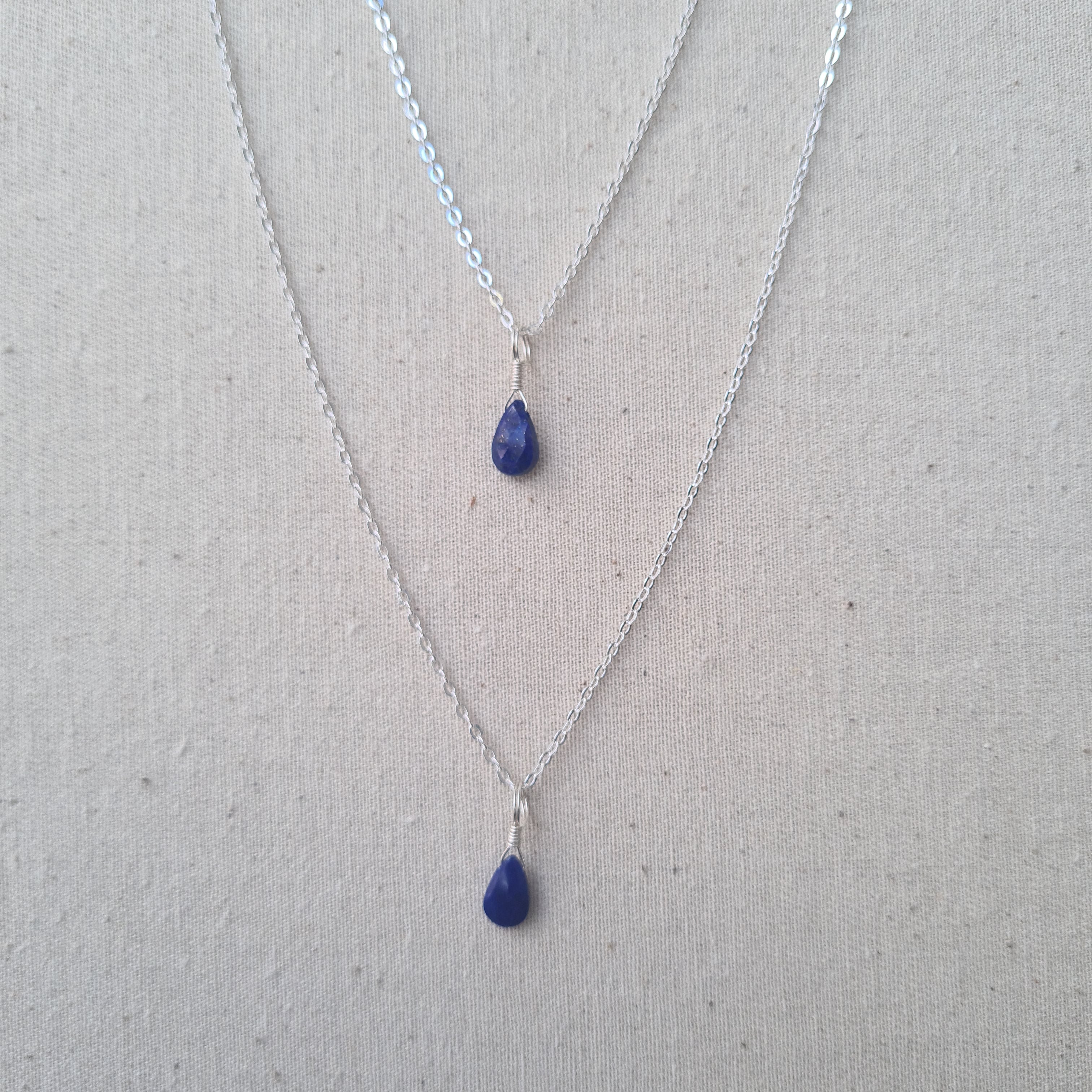 Lapis Lazuli Necklace ~ Peace & Self acceptance (Silver)