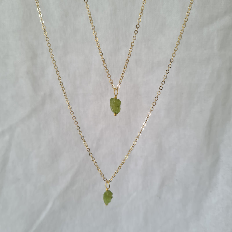 Virgo ~ Peridot Crystal Necklace