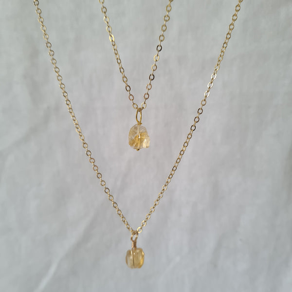 Sagittarius~ Citrine Crystal Necklace