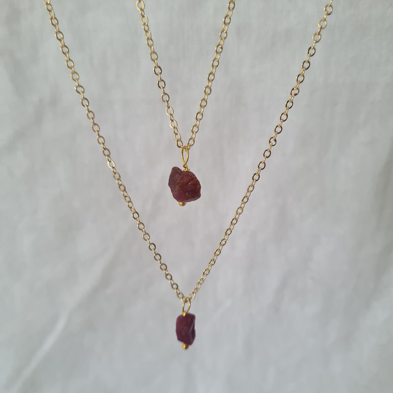 Cancer ~ Ruby Crystal Necklace