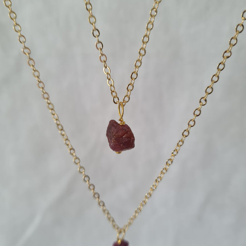 Cancer ~ Ruby Crystal Necklace