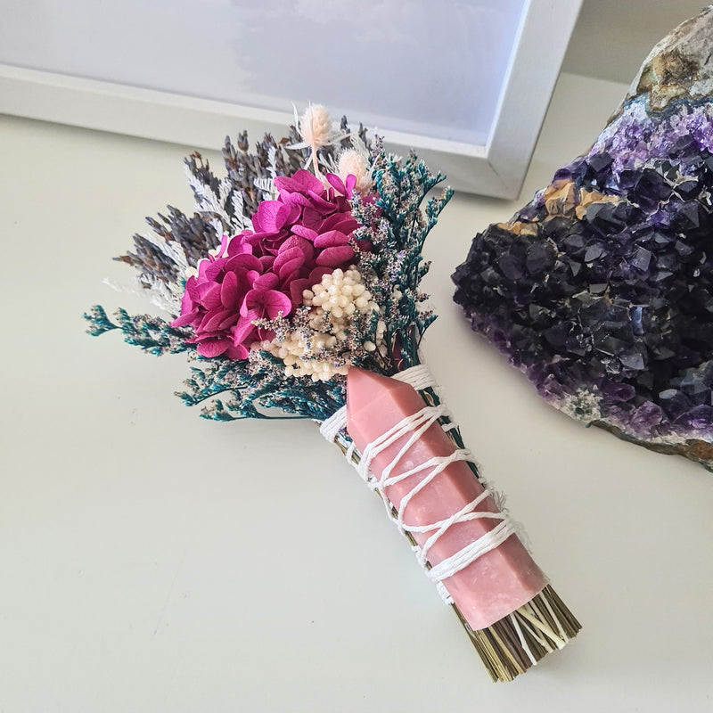 'Harmony & Emotional Balance' ~ Pink Opal Flower Wand