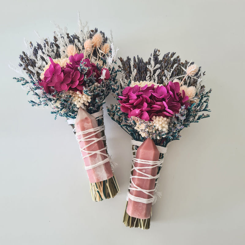 'Harmony & Emotional Balance' ~ Pink Opal Flower Wand