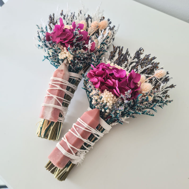 'Harmony & Emotional Balance' ~ Pink Opal Flower Wand