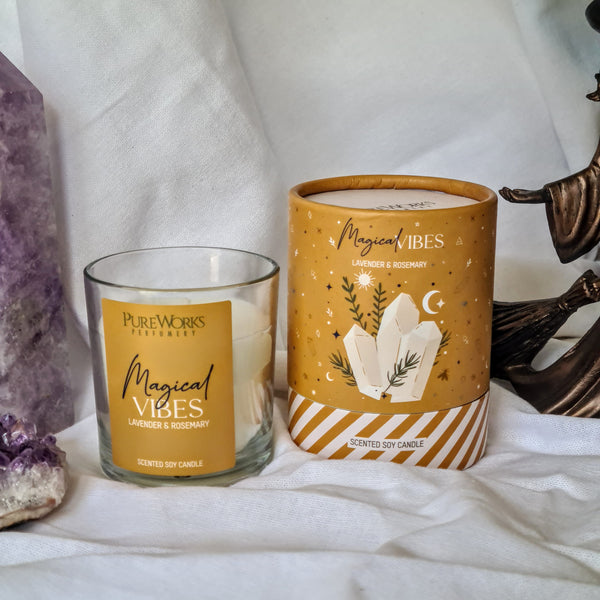 Magical Vibes Ritual Spell Candle | Wild Lavender & Rosemary | Small
