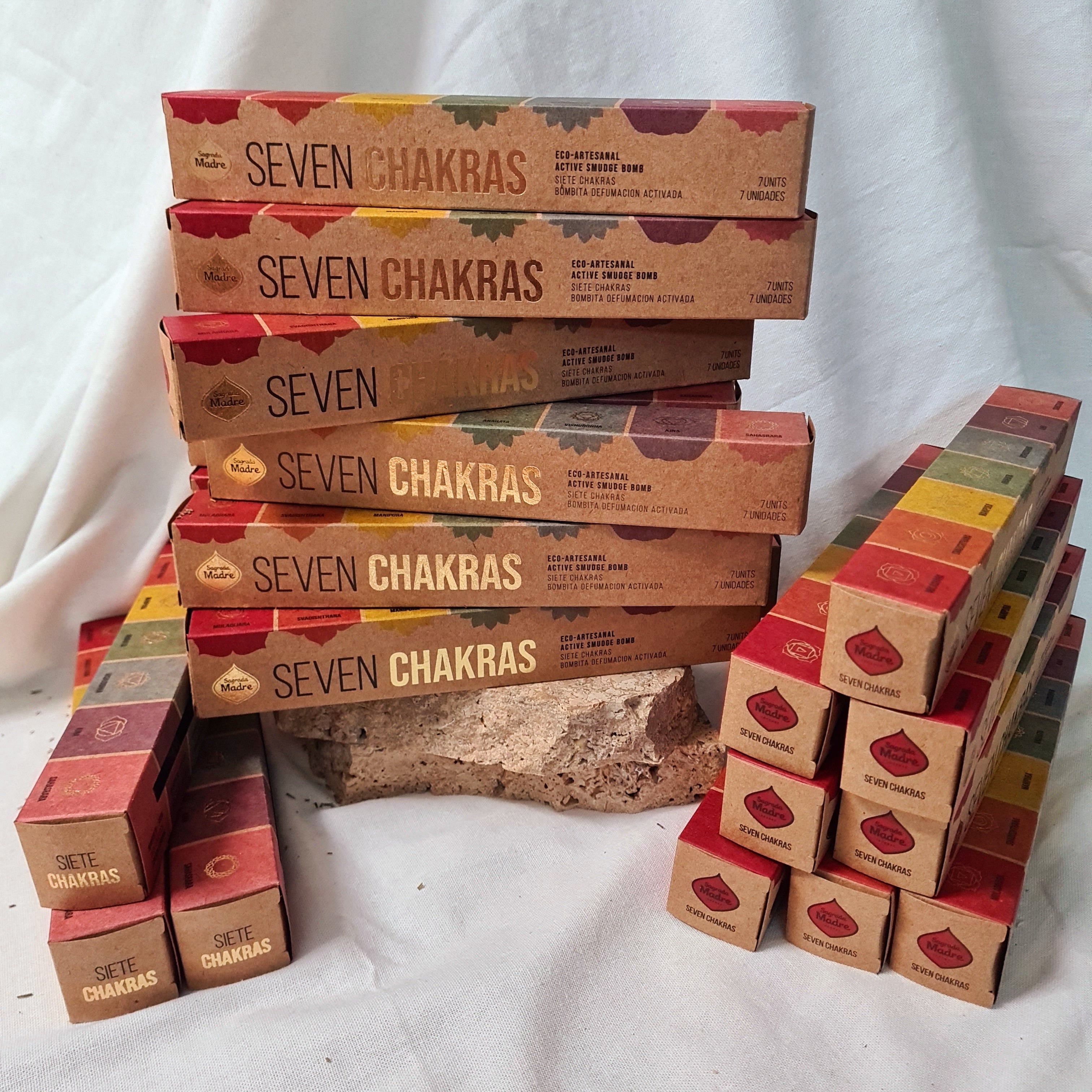 25 Box | 7 Chakra Smudge Bombs Bundle