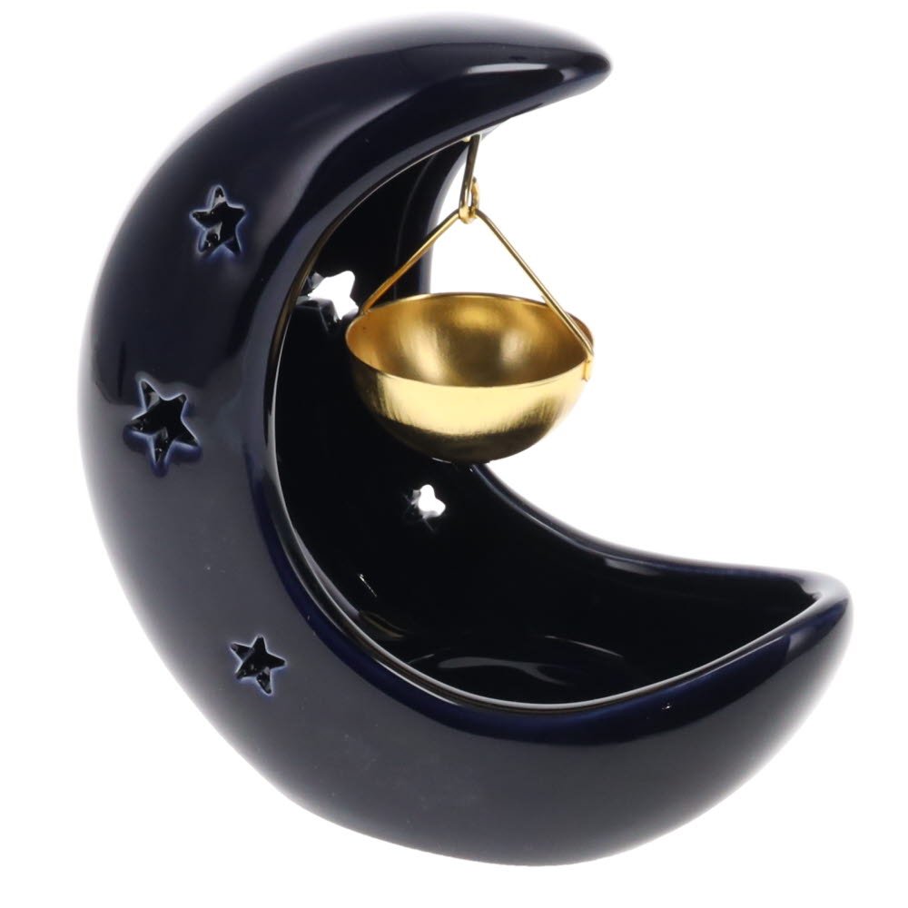 Eclipse Moon Hanging Ceramic Oil Burner