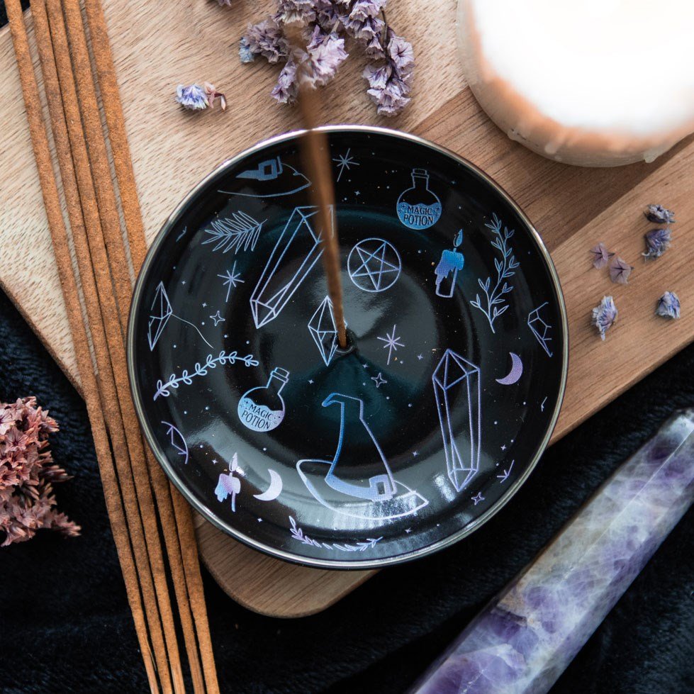 Crystal Witch Ceramic Incense Holder