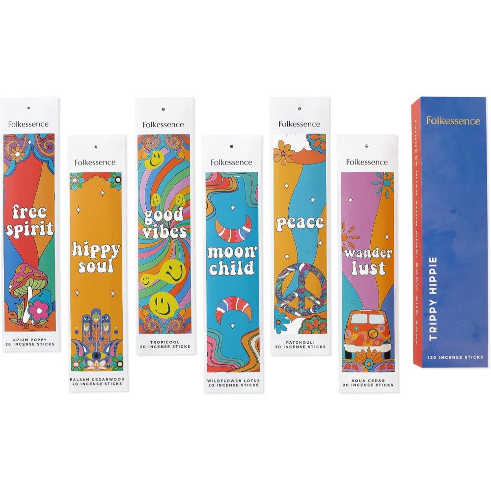 Trippy Hippie Incense Gift Pack | 120 Sticks