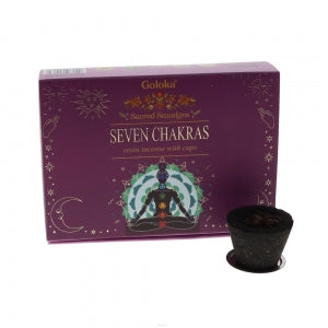 7 Chakras Smudge Cup 6 Pack