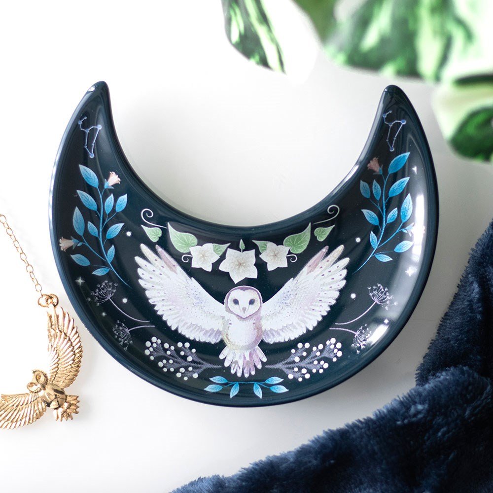 Night Owl Ceramic Trinket Dish