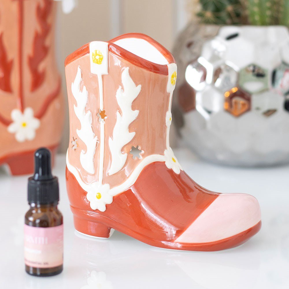 Cowboy Boot Oil Burner and Wax Warmer