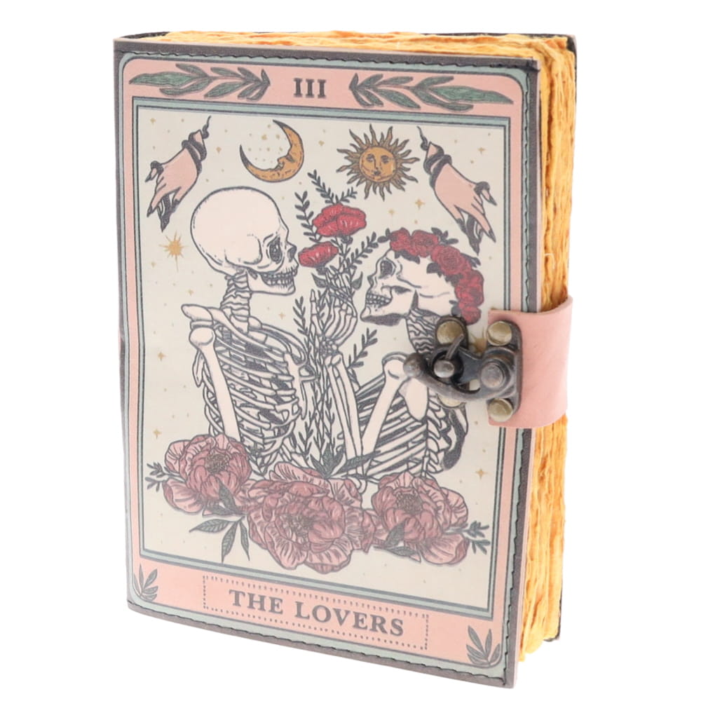 The Lovers Coloured Leather Journal (12cm x 17cm)