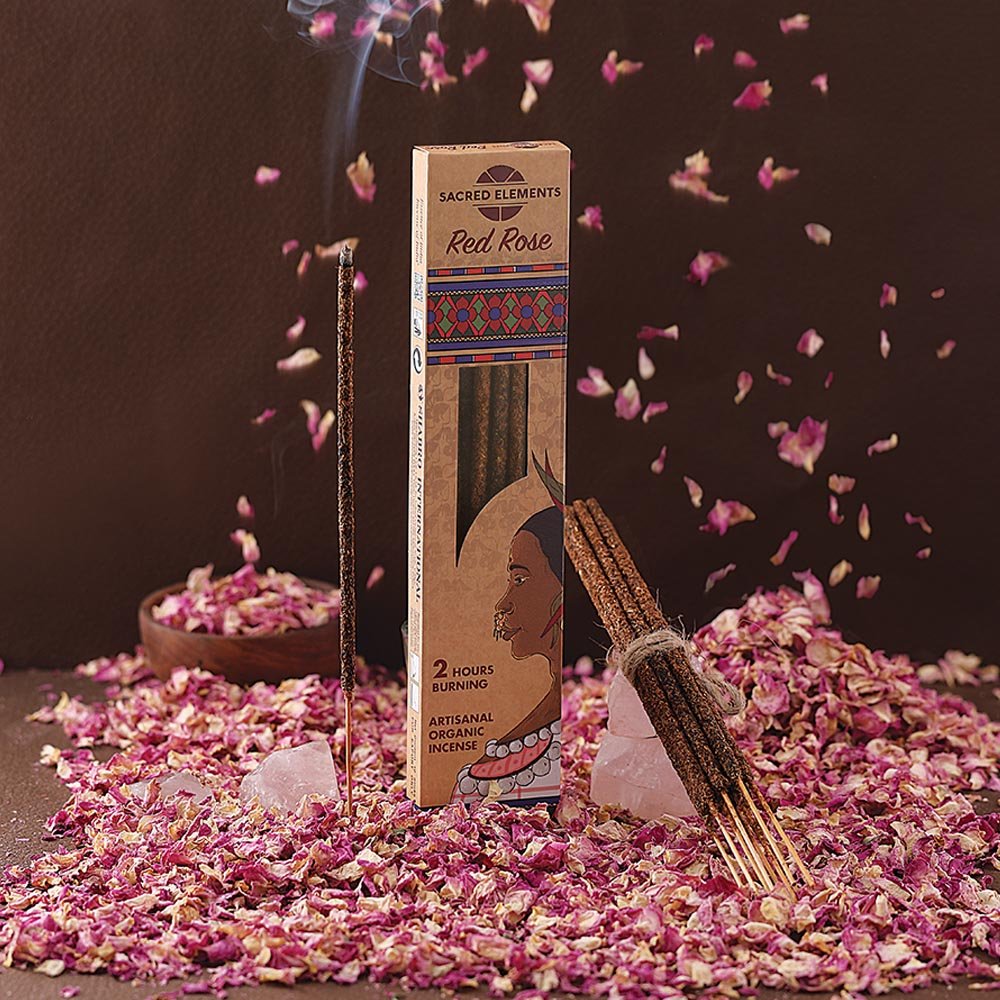 Sacred Elements - Artisanal Red Rose Incense