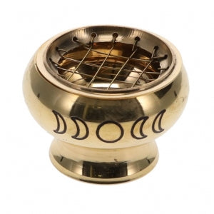 Mother Moon Incense Burner | 1 Piece Mini Brass