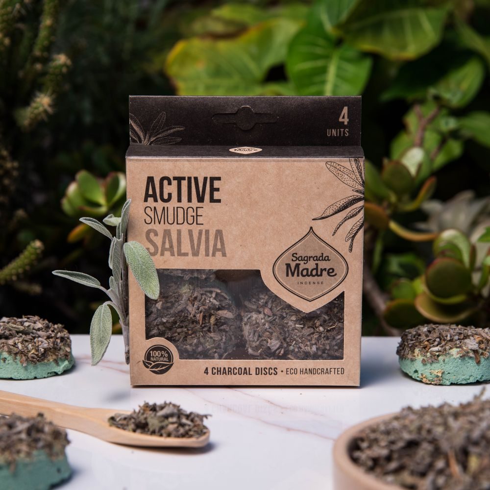 White sage Charcoal Disc | 4 Pcs
