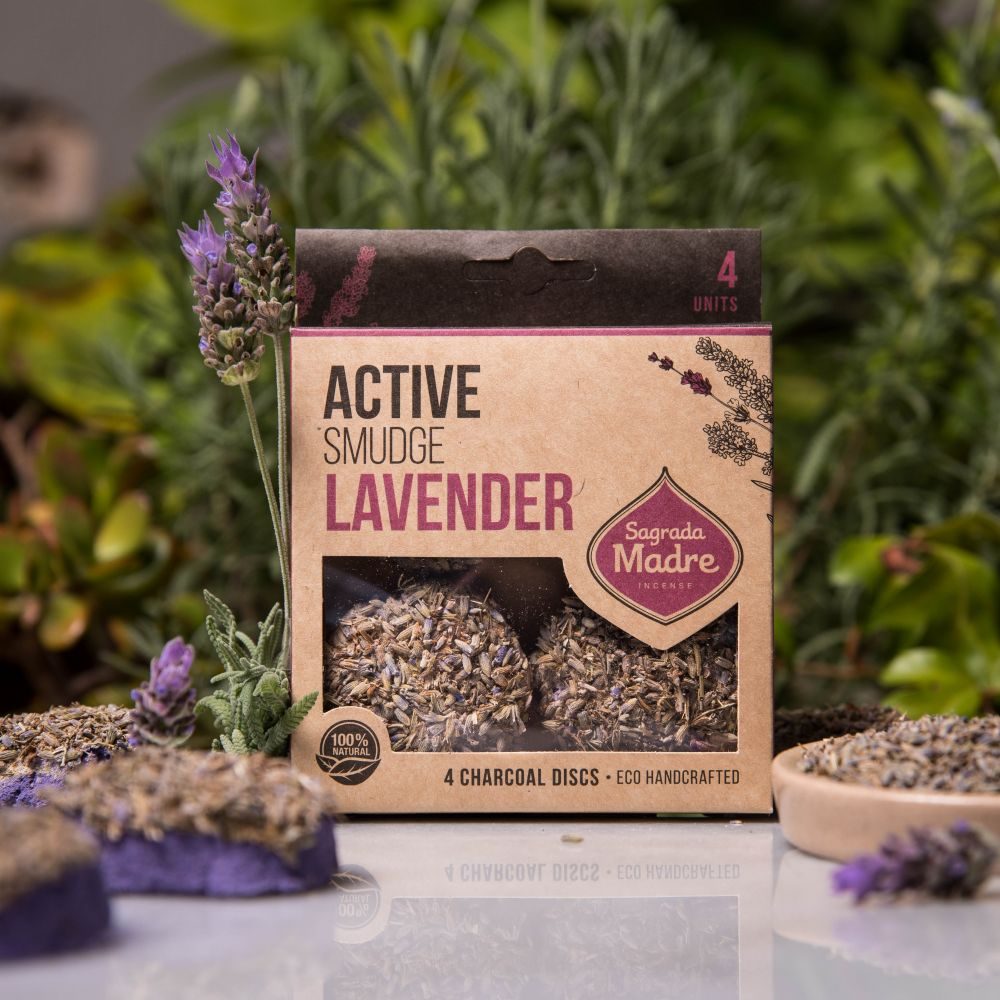 Lavender Charcoal Disc | 4pcs