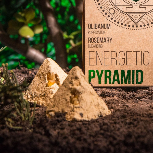 Energetic Pyramids - Frankincense and Rosemary 4pcs