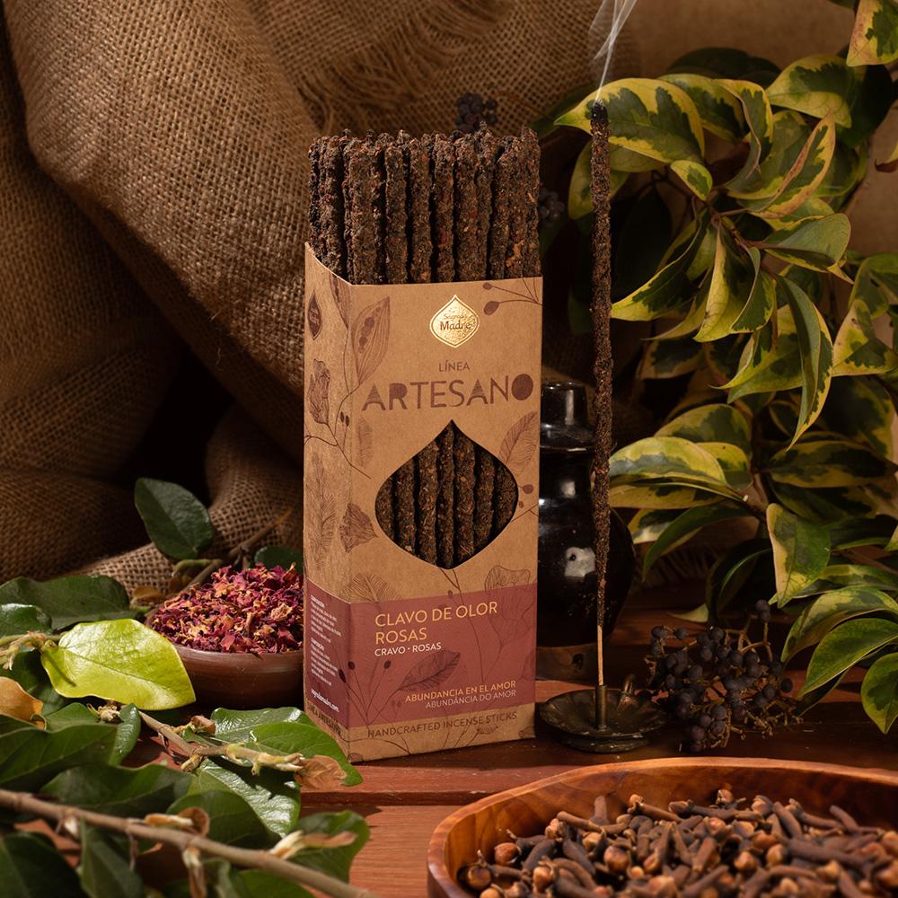 Clove & Rose Artesano – 30 Handcrafted Incense Sticks