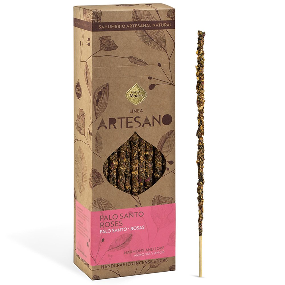 Palo Santo & Rose Artesano Incense – 30 Handcrafted Sticks