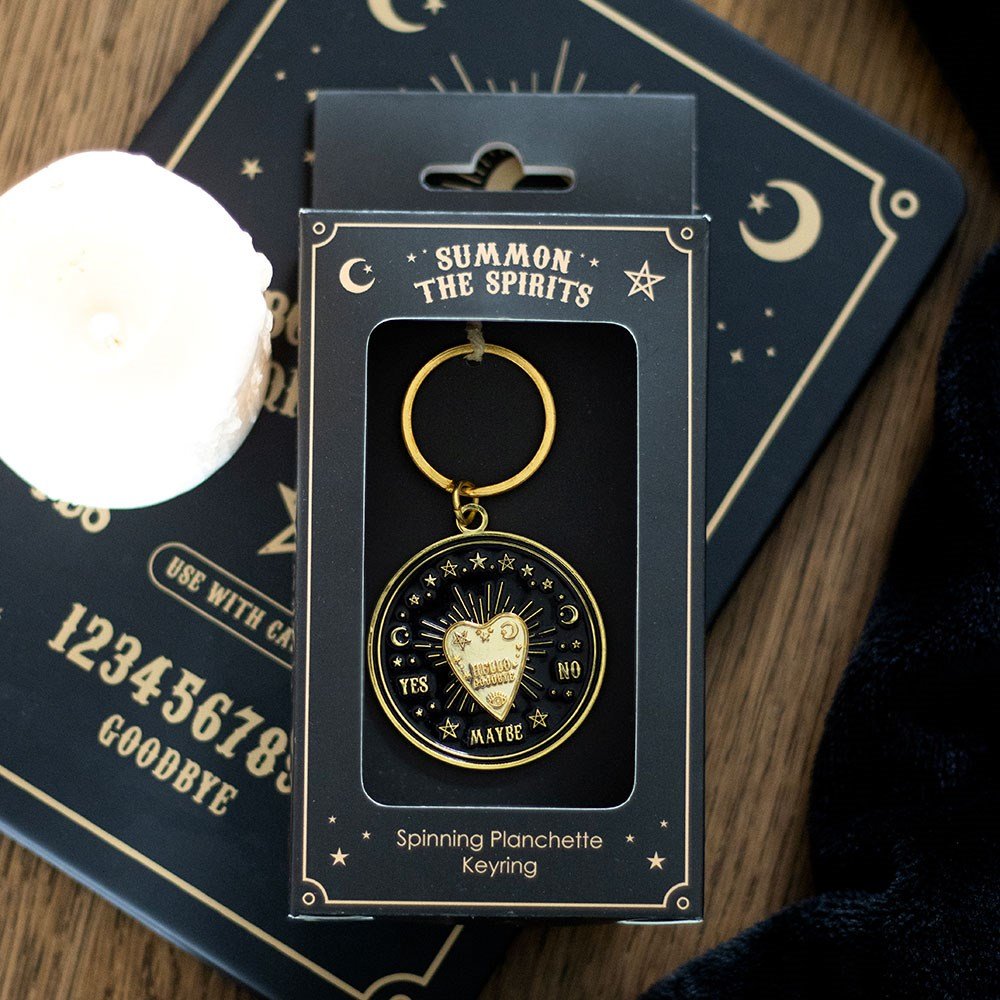 Talking Board Planchette Spinning Metal Keyring