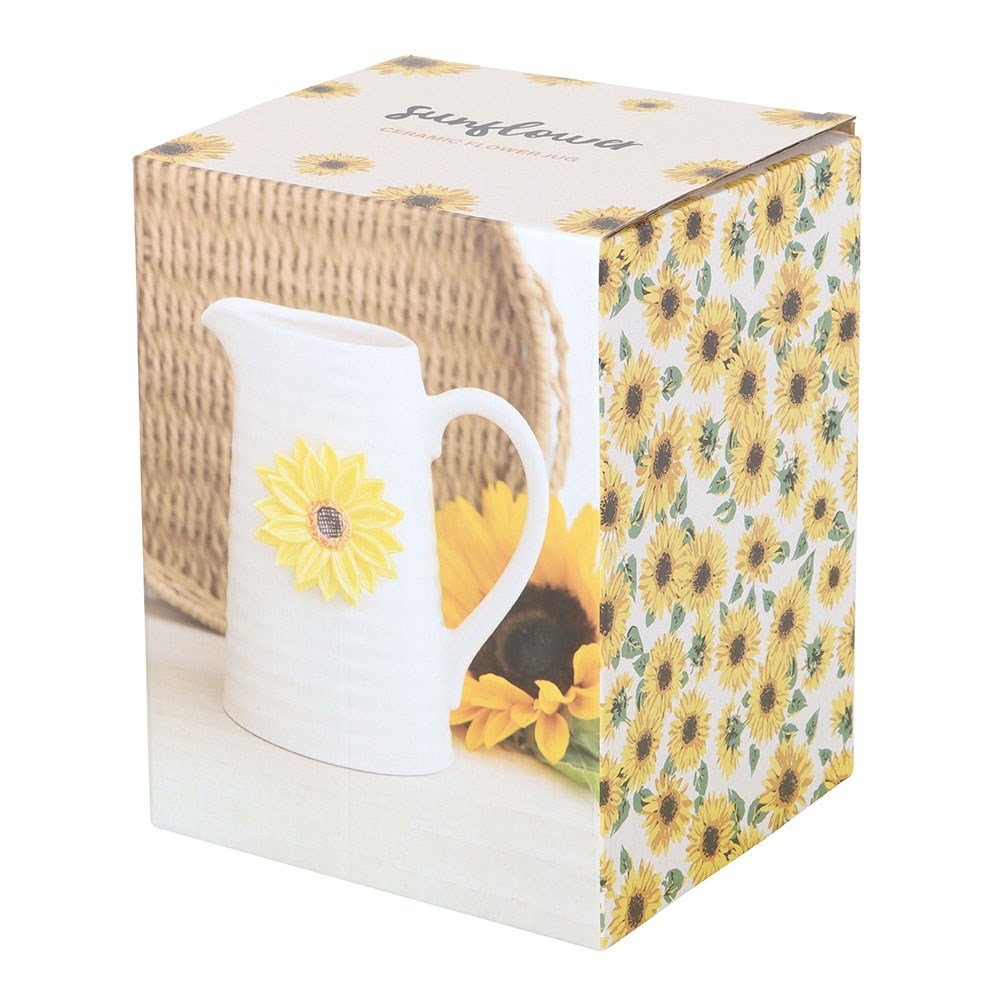 Hello Sunshine Ceramic | 3D Sunflower Jug