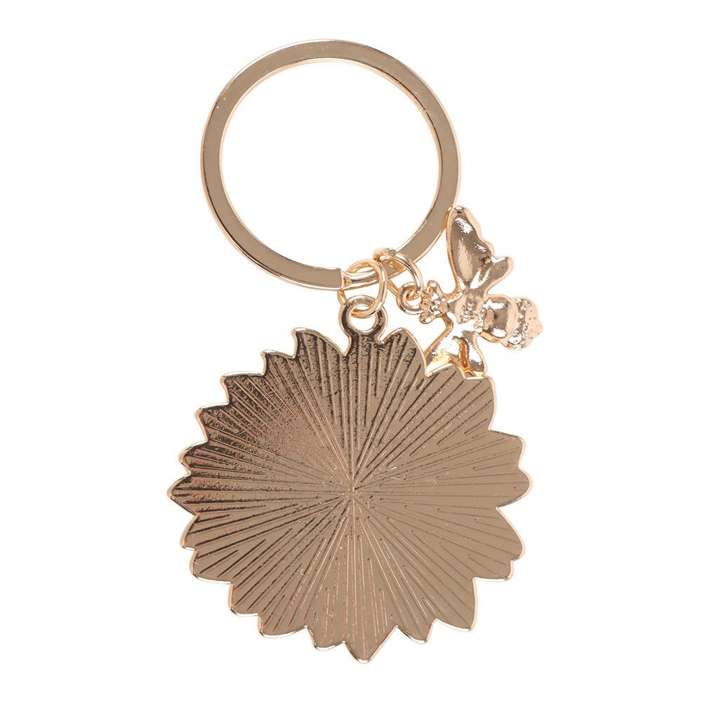 You Are My Sunshine Enamel Sunflower Keyring