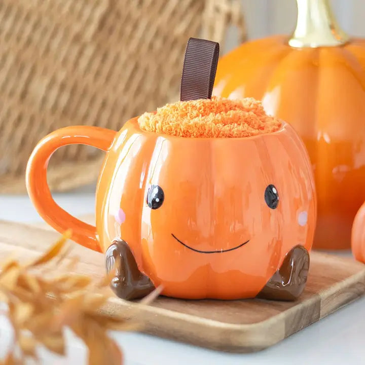 The Pumpkin Patch Snuggle Set | Mug & Socks
