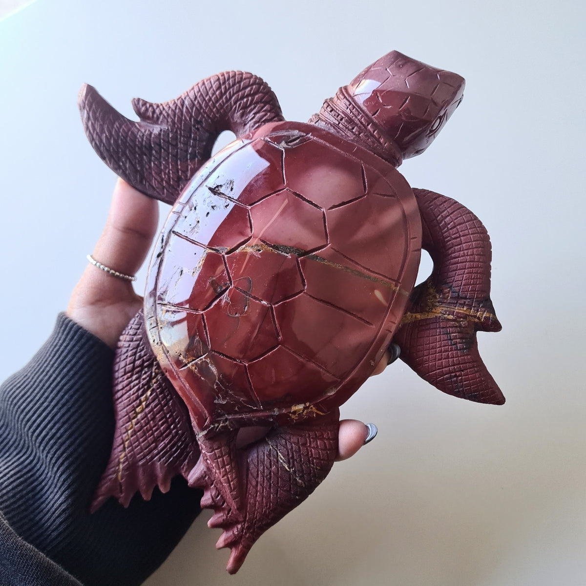 Mookaite Jasper Turtle 🐢 | 19 cm