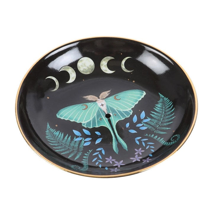 Celestial 'Luna Moth' Trinket | Incense Burner