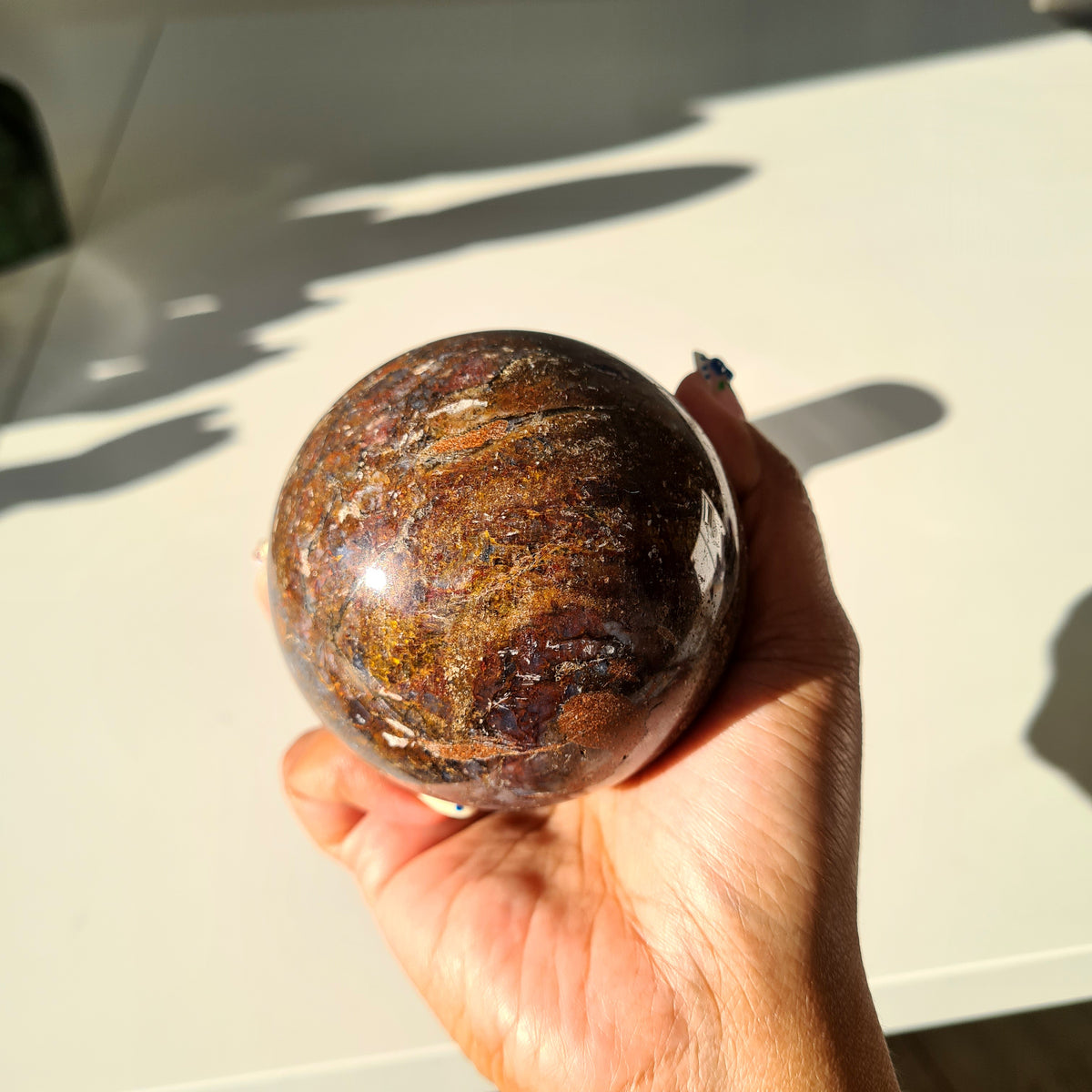 Pietersite Sphere On Stand | C