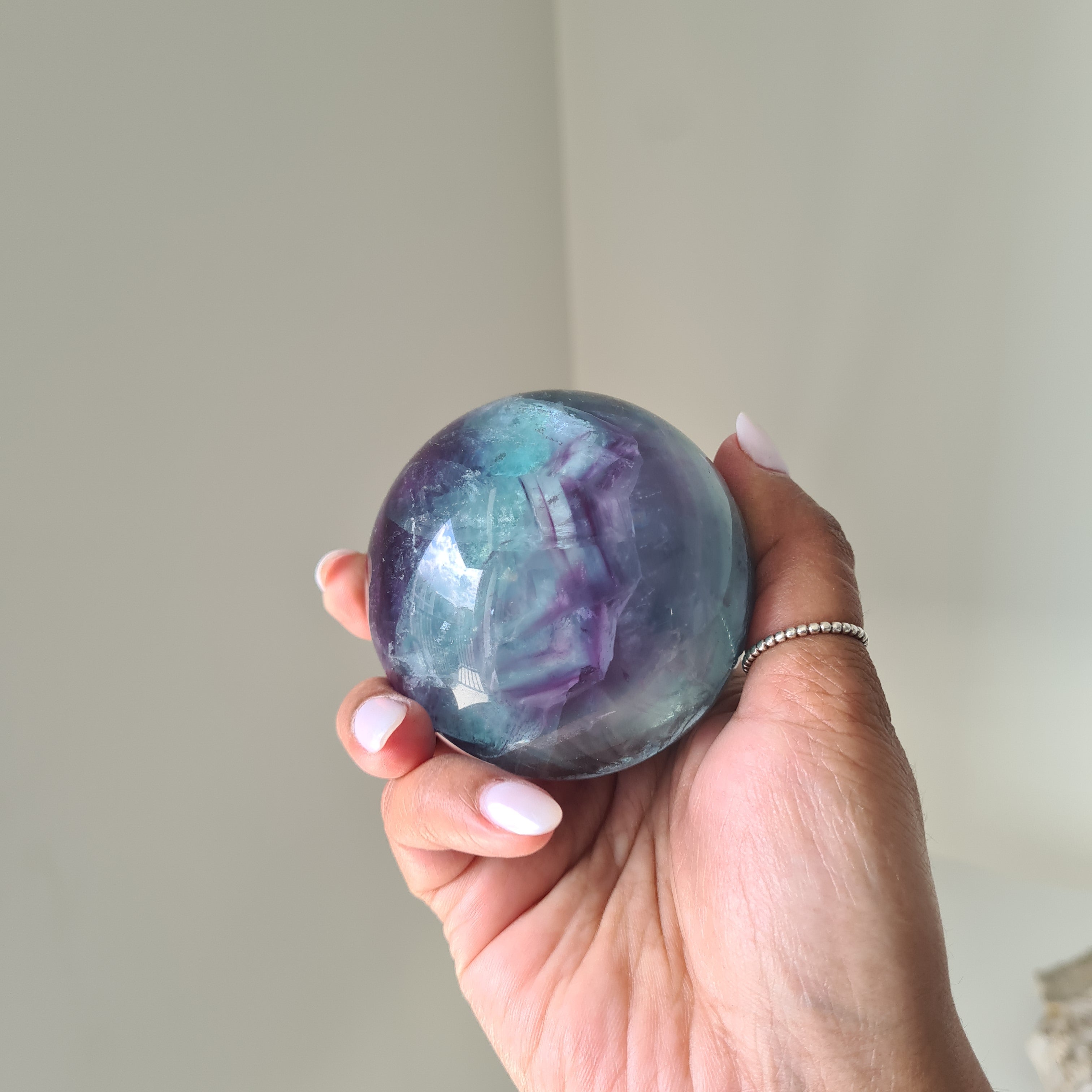 Intergalactic Fluorite with stand | k | 6.3 cm