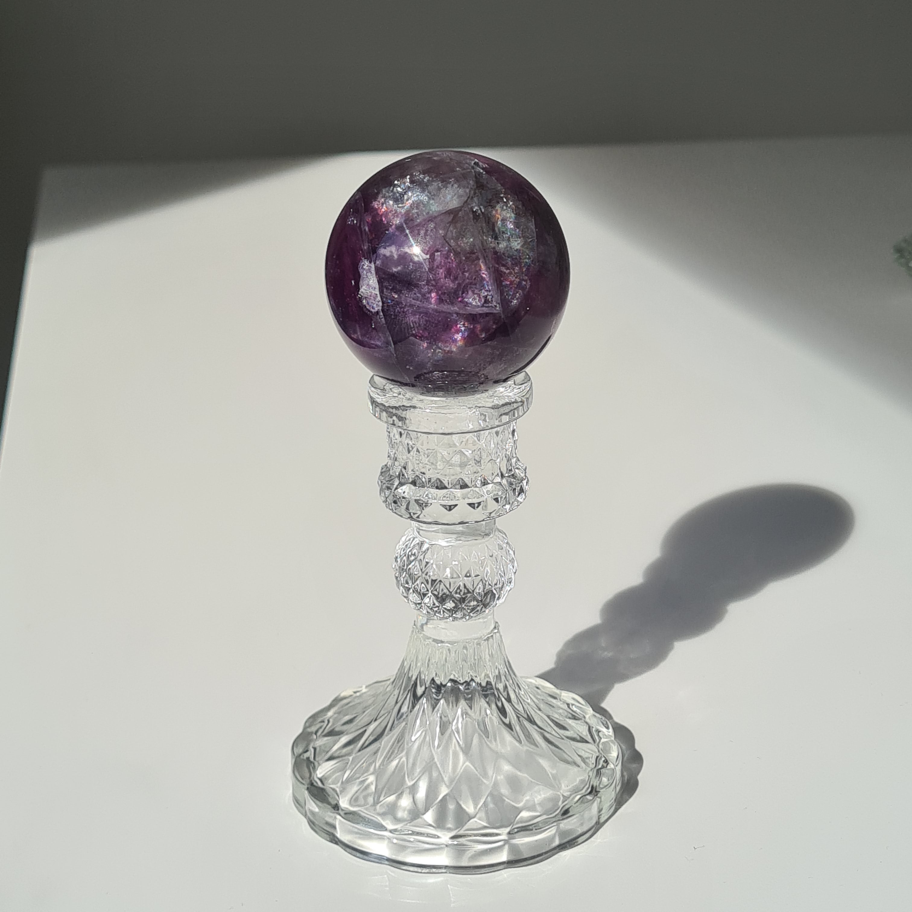 Intergalactic Fluorite with stand | A | 236 g | 5.2 cm