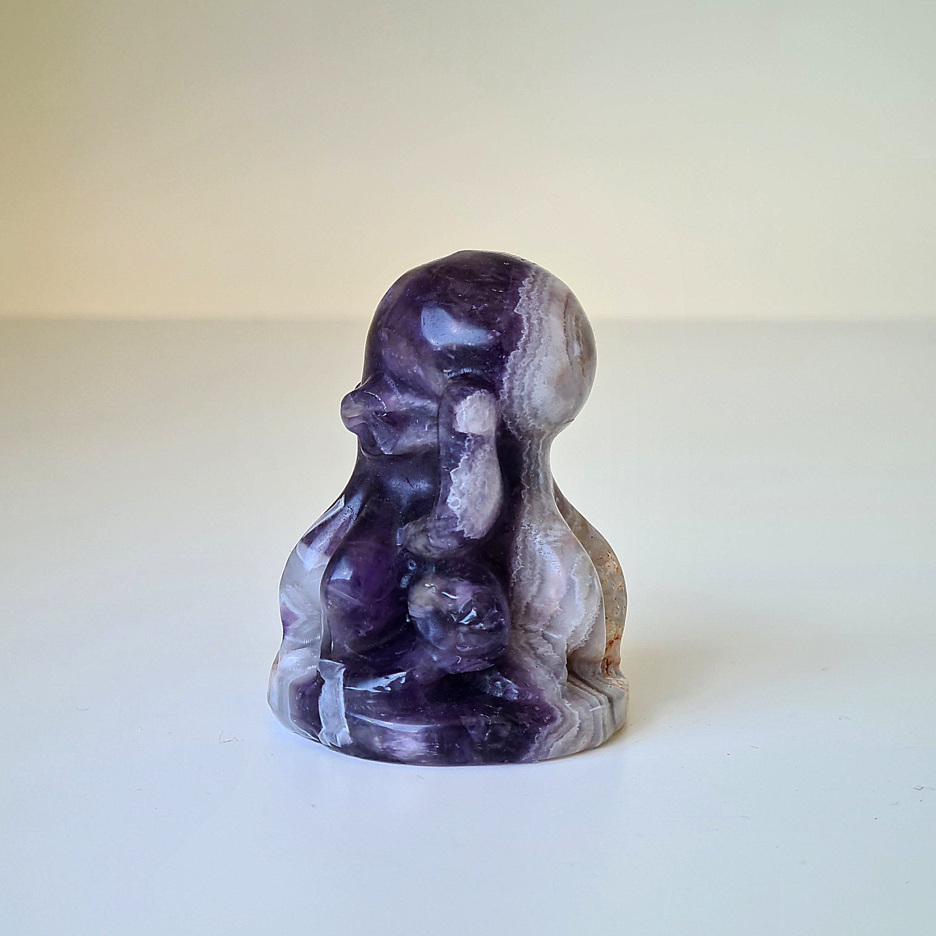 Chevron Amethyst Octopus 🐙 Carving