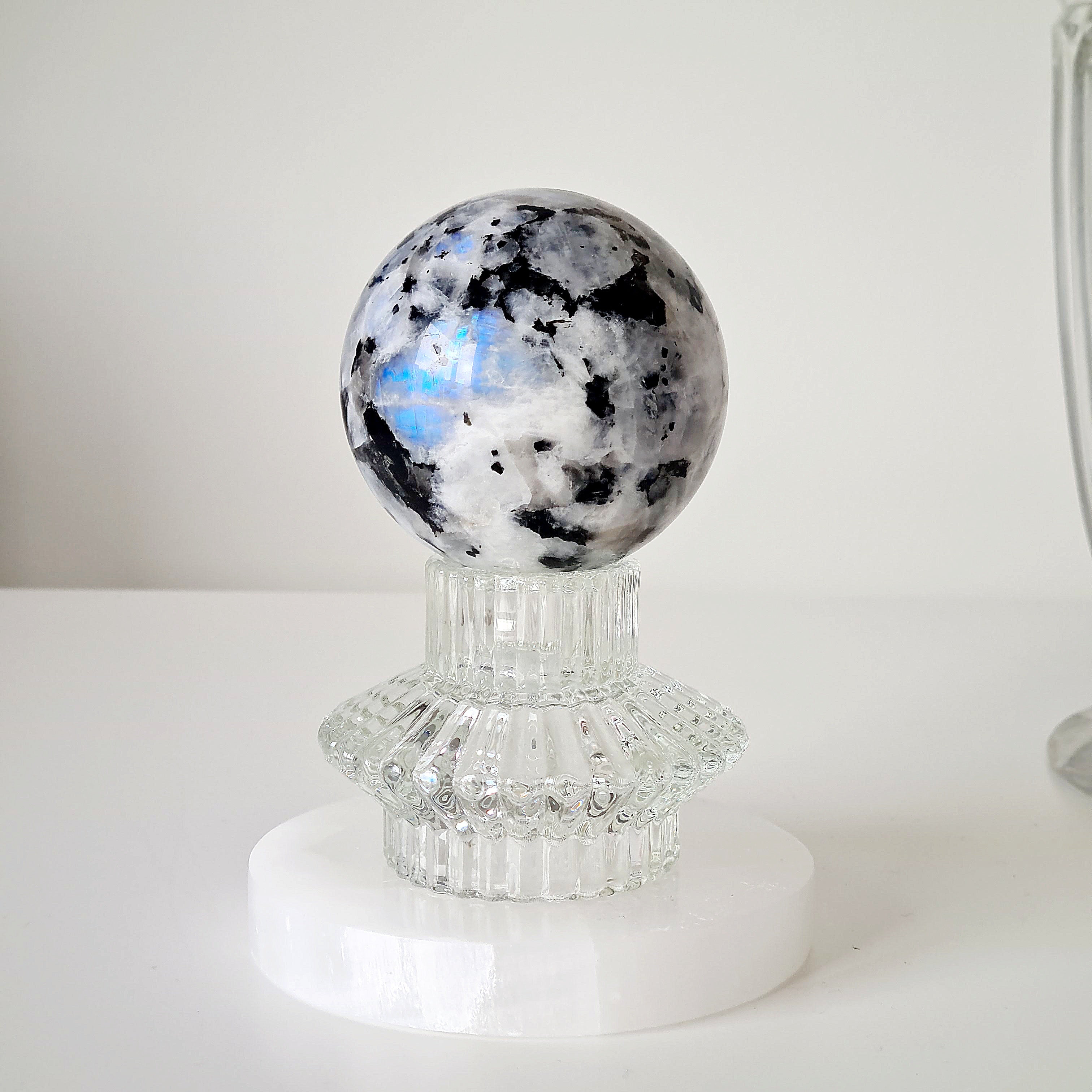 Moonstone 🌙 Sphere with stand | B | 464 g