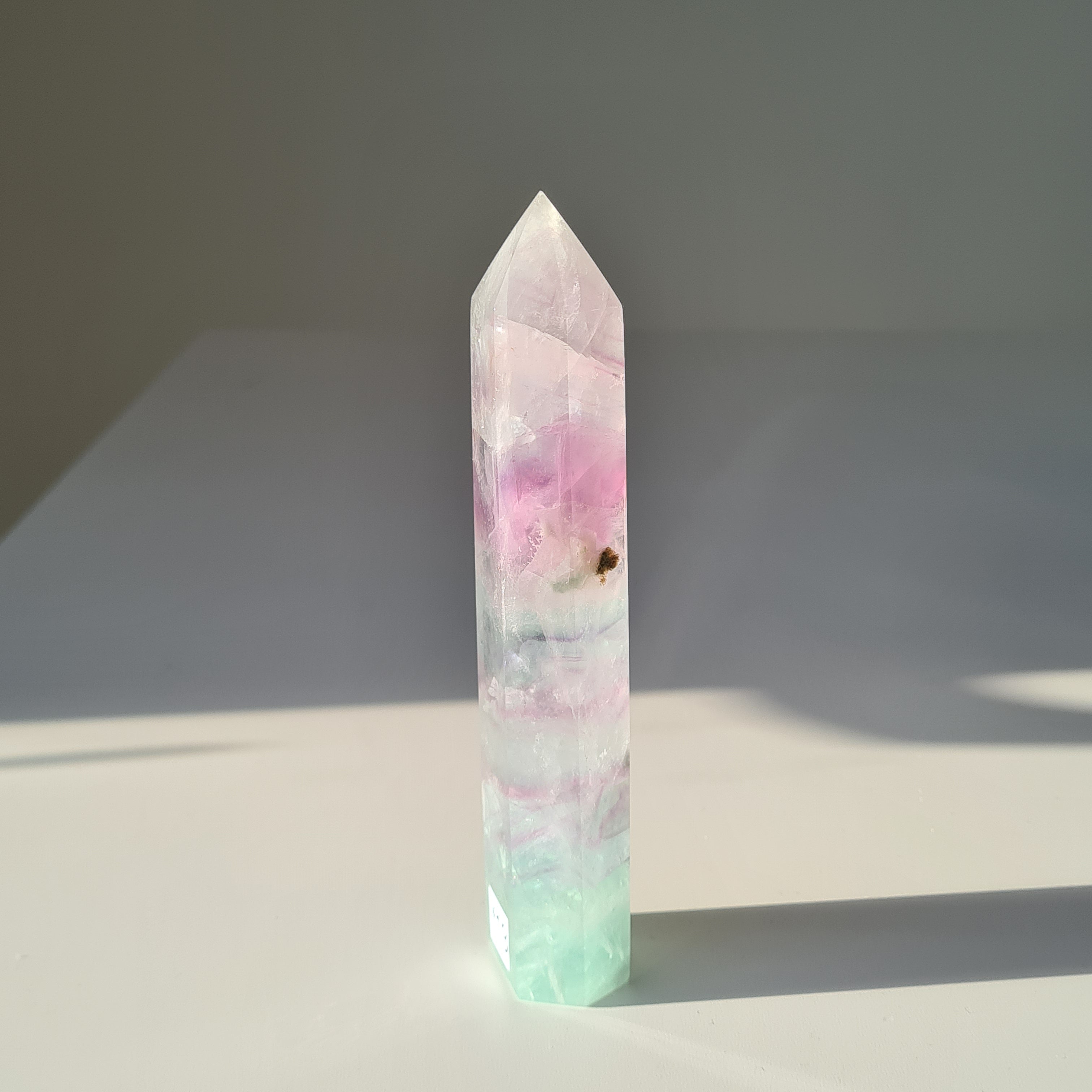 Dreamland Fluorite | f13 | 273 g | 15.3 cm tall | Spinny bottom