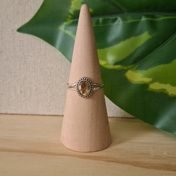 Citrine Ring | 925 Sterling Silver | Oval