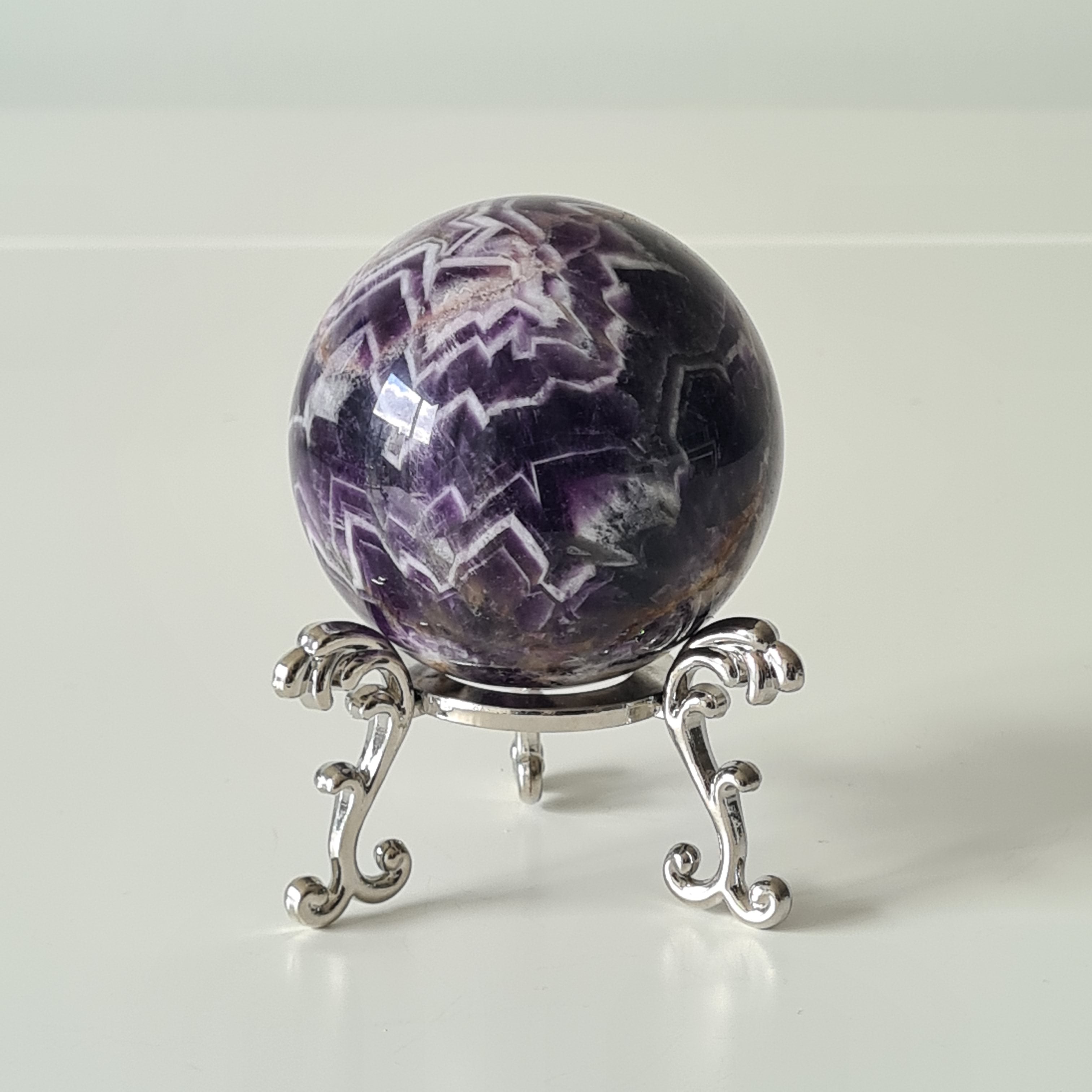 Chevron Amethyst Sphere | 340 g