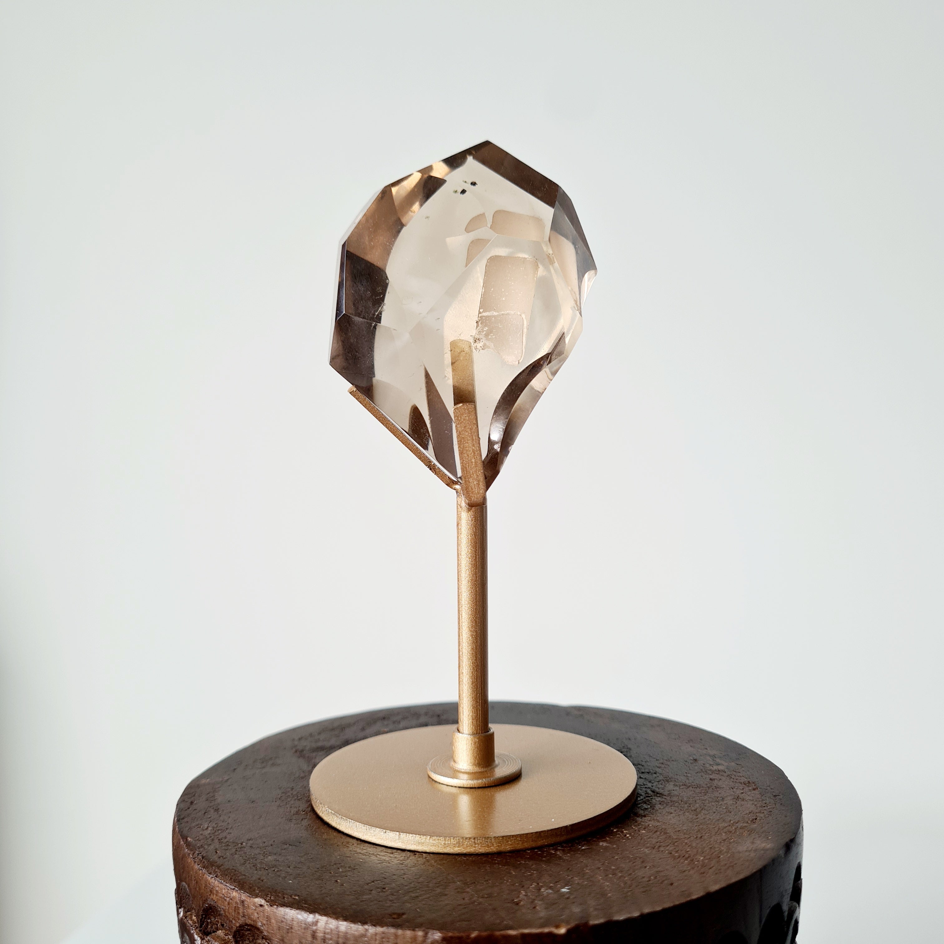 Smokey Quartz Free form on stand | 12 cm tall with stand | C