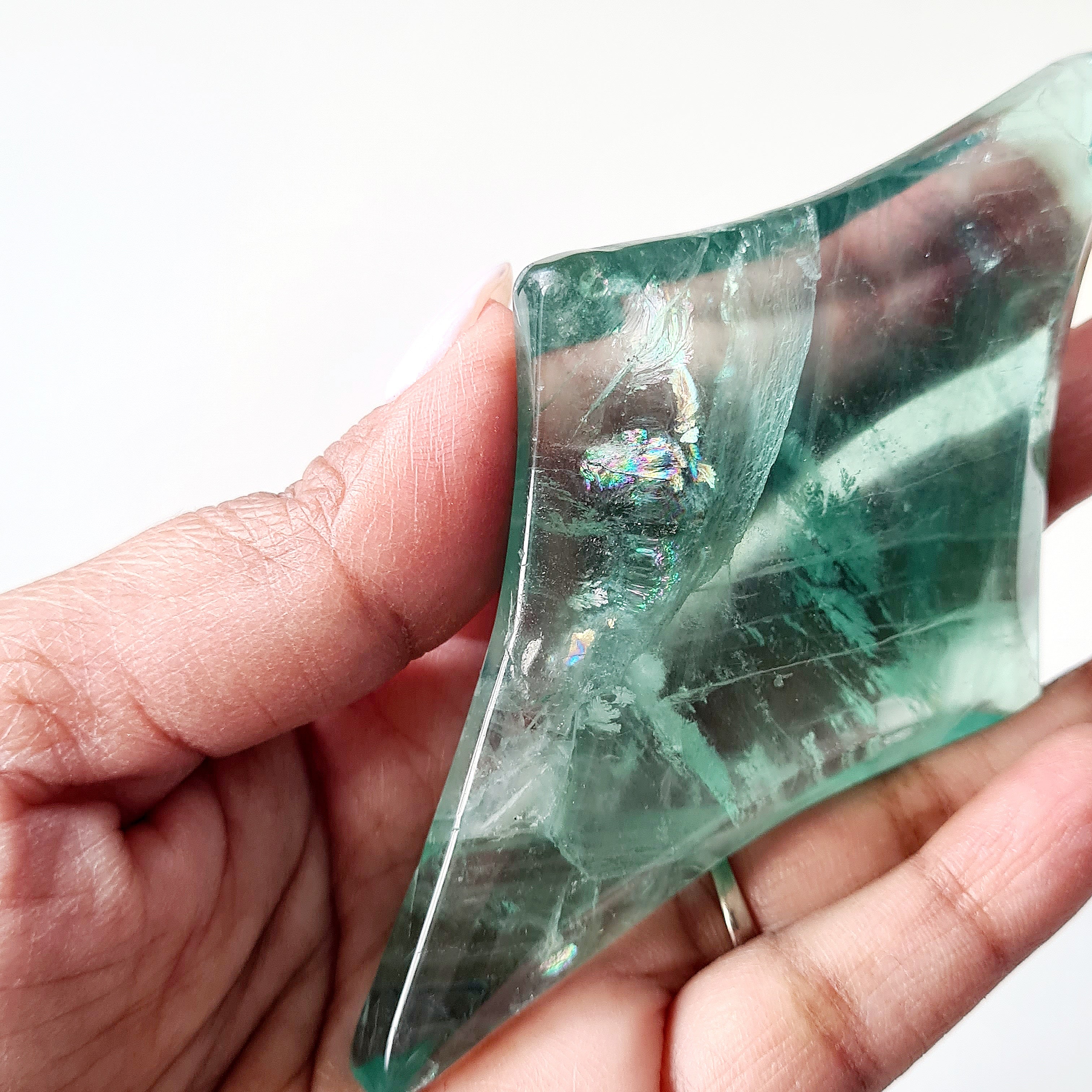 Fairytale Fluorite Stars 🌟 On Stand | Apple Green in naked eyes | Appx 28 cm tall with stand