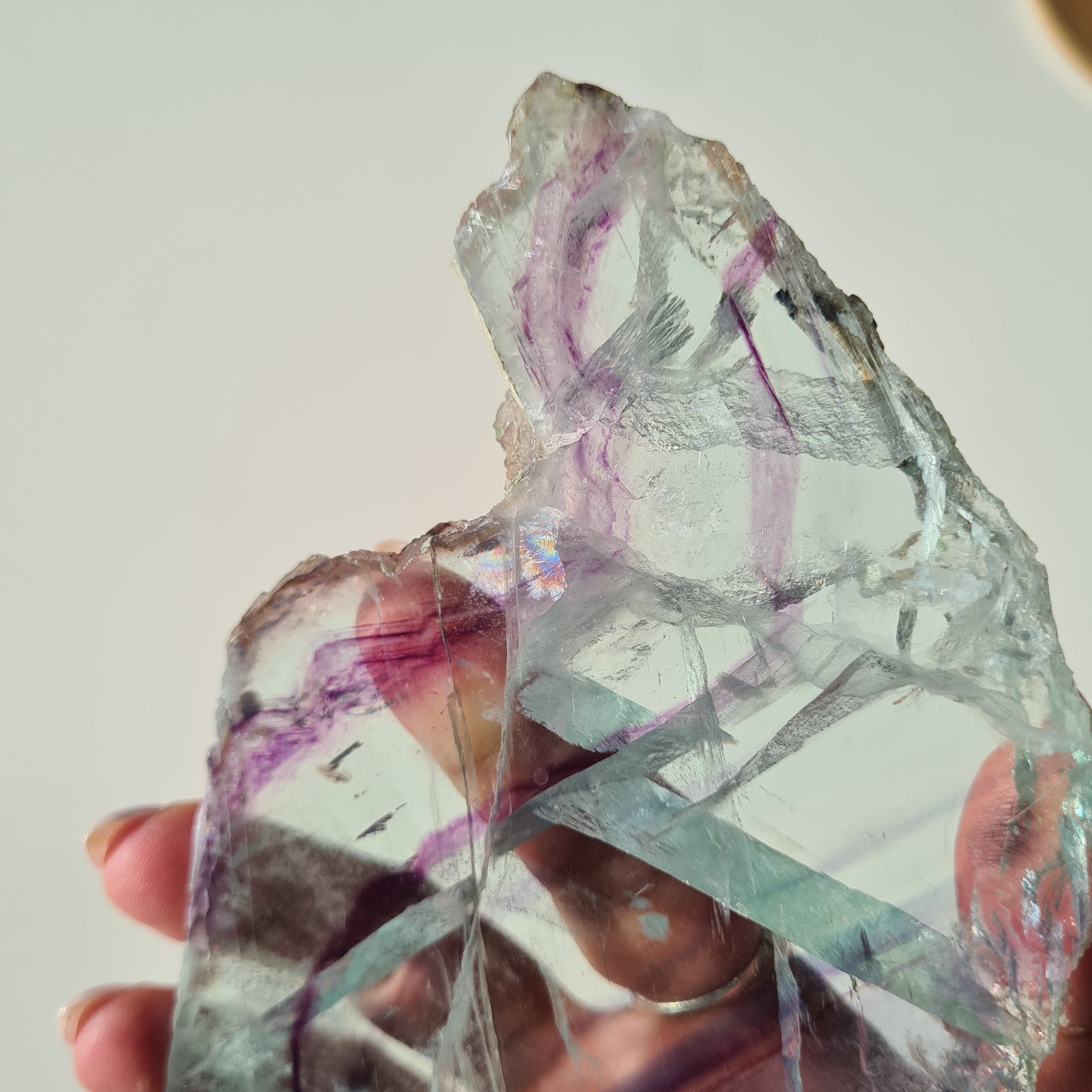 Fluorite Dream Portal On Custom Stand | 25 cm tall with stand