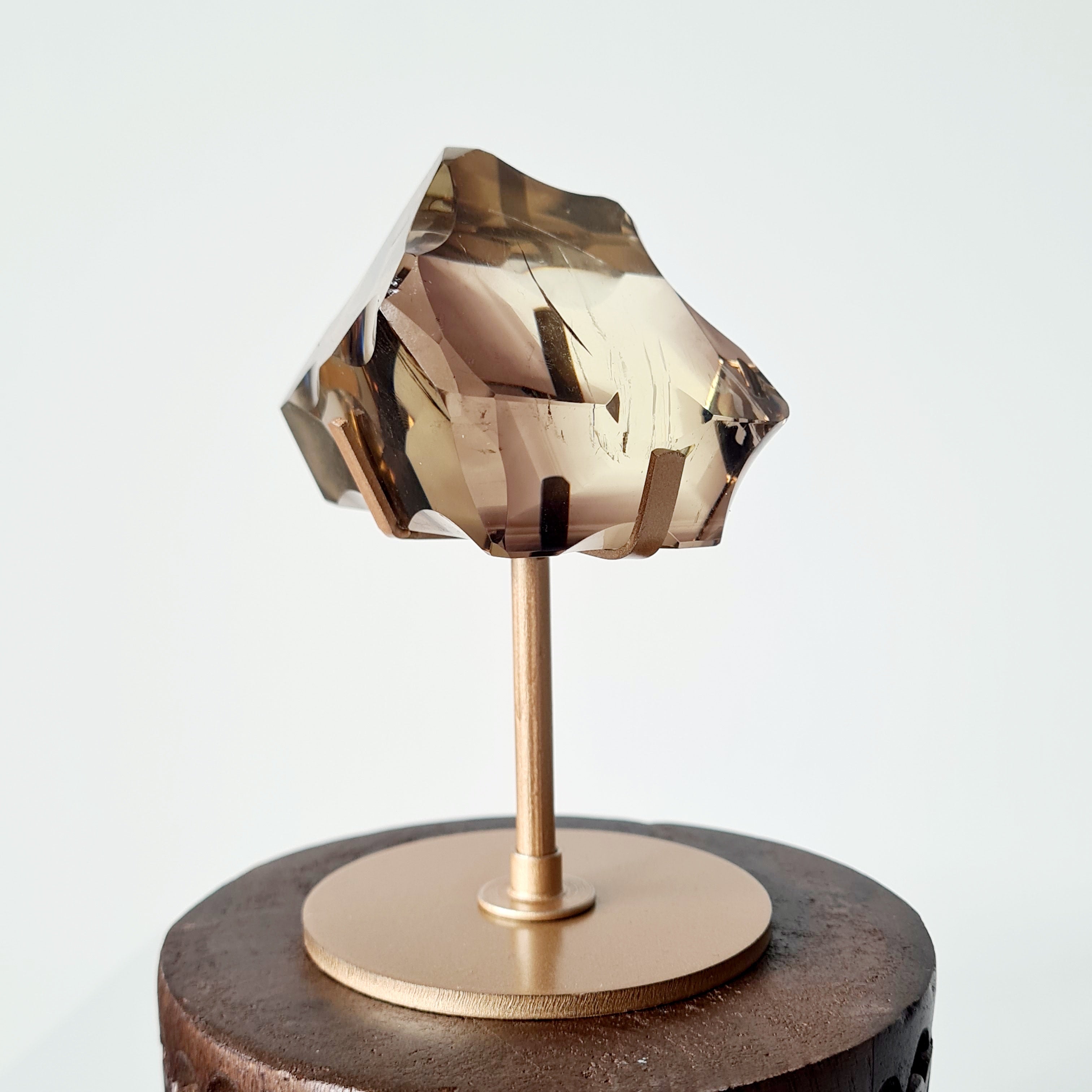 Smokey Quartz Free form on stand | 10.5 cm tall with stand | D