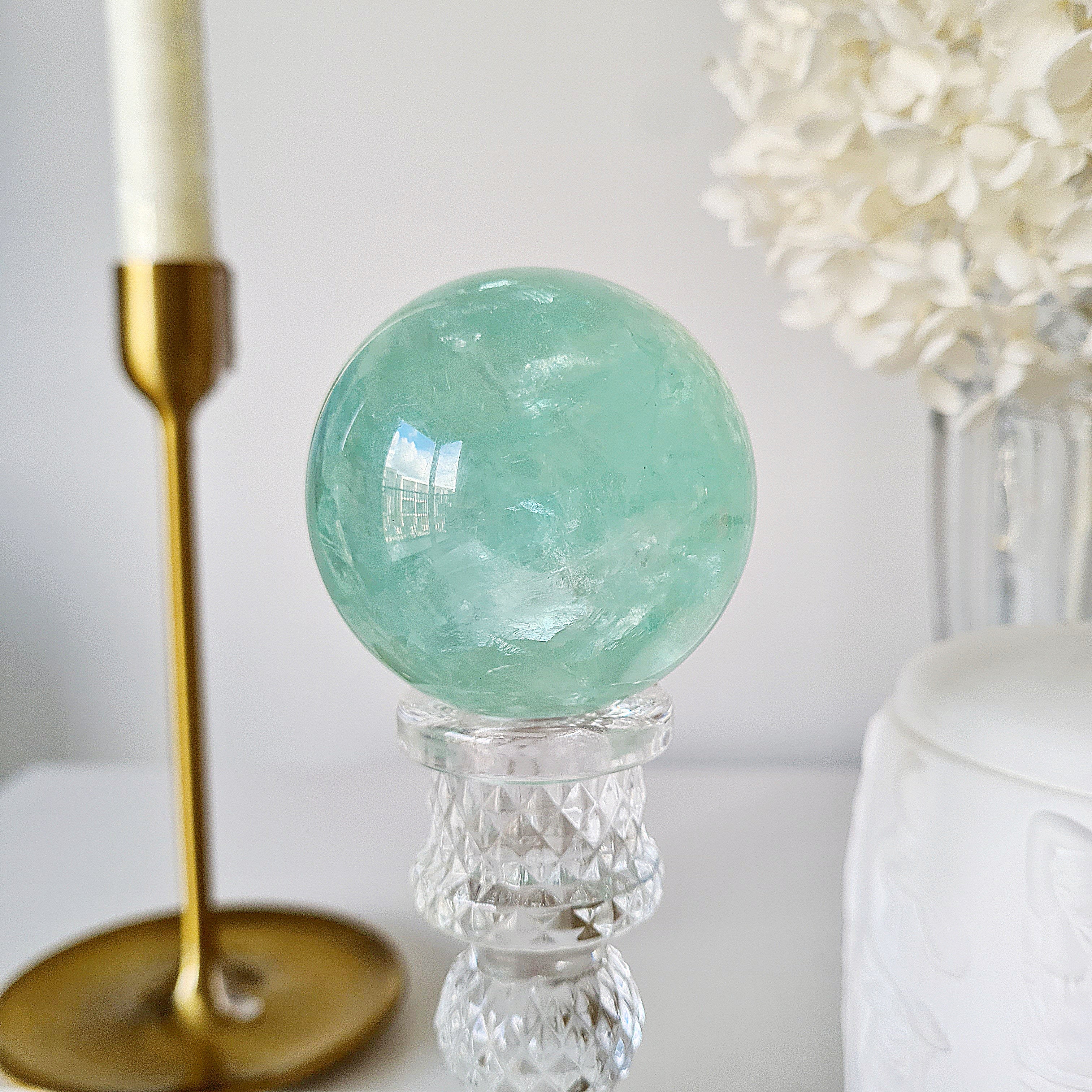 Blue Lake Fluorite with stand  | B |  298 g