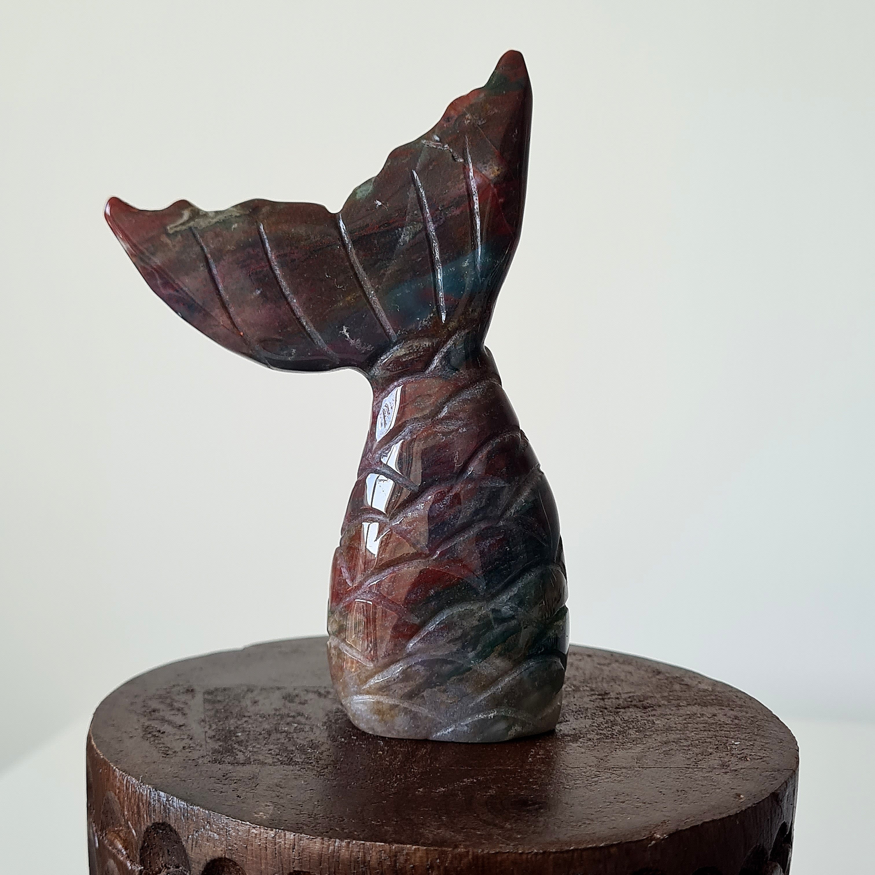 Ocean Jasper Mermaid Tail | E |10.6 cm tall